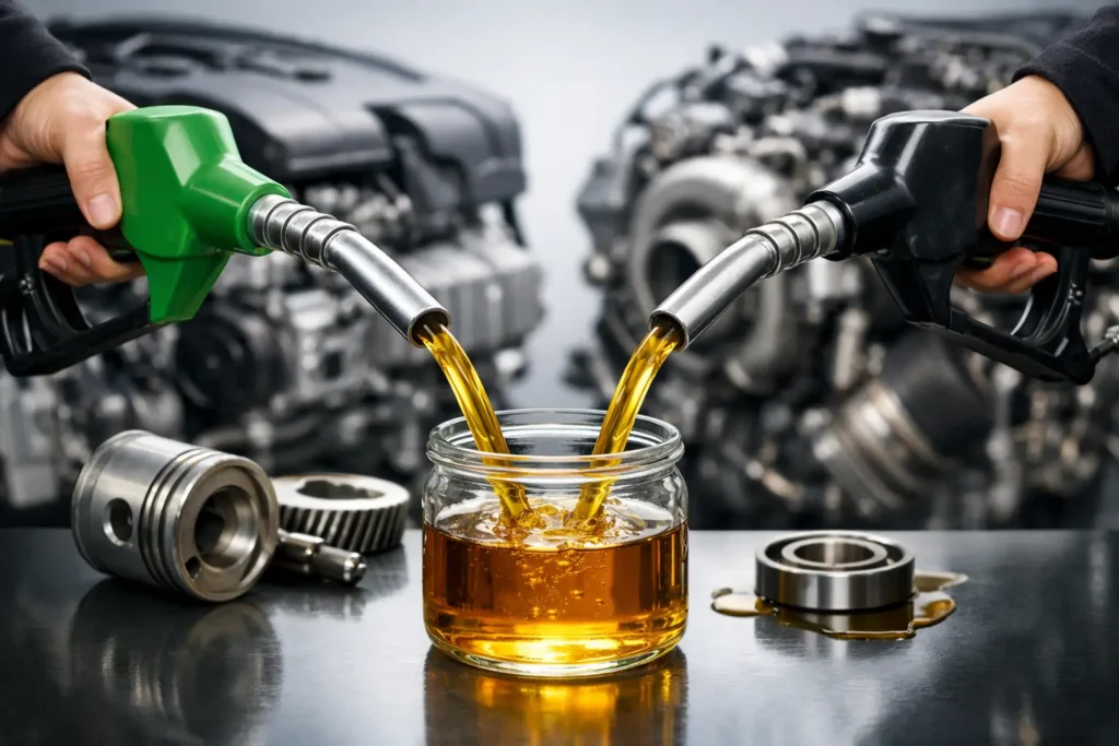 Trattamento antiattrito: benzina o diesel?