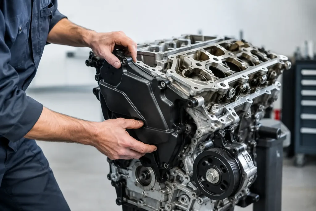 Protezione meccanica contro revisione motore