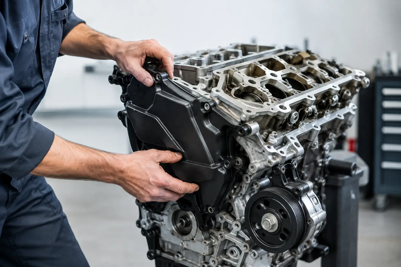 Protezione meccanica contro revisione motore